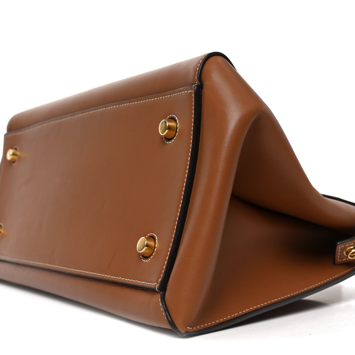 Smooth Calfskin Medium Edge Shoulder Bag Camel