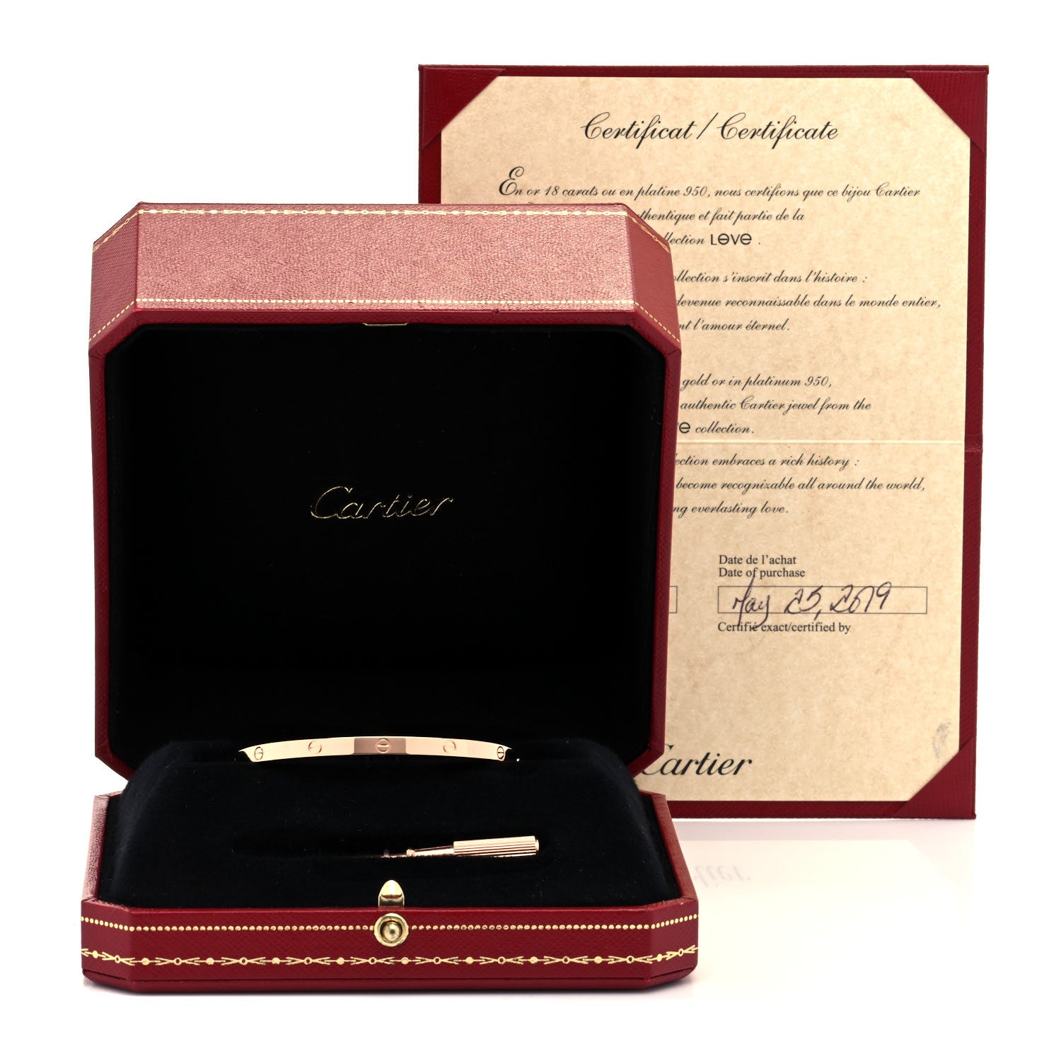 Cartier 18K Pink Gold Small LOVE Bracelet 16 6 of 6