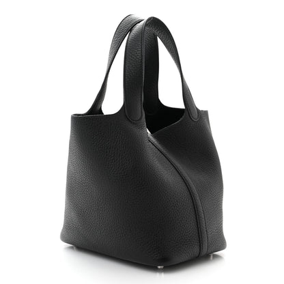 Hermes Taurillon Clemence Picotin Lock 18 PM Black 3 of 11