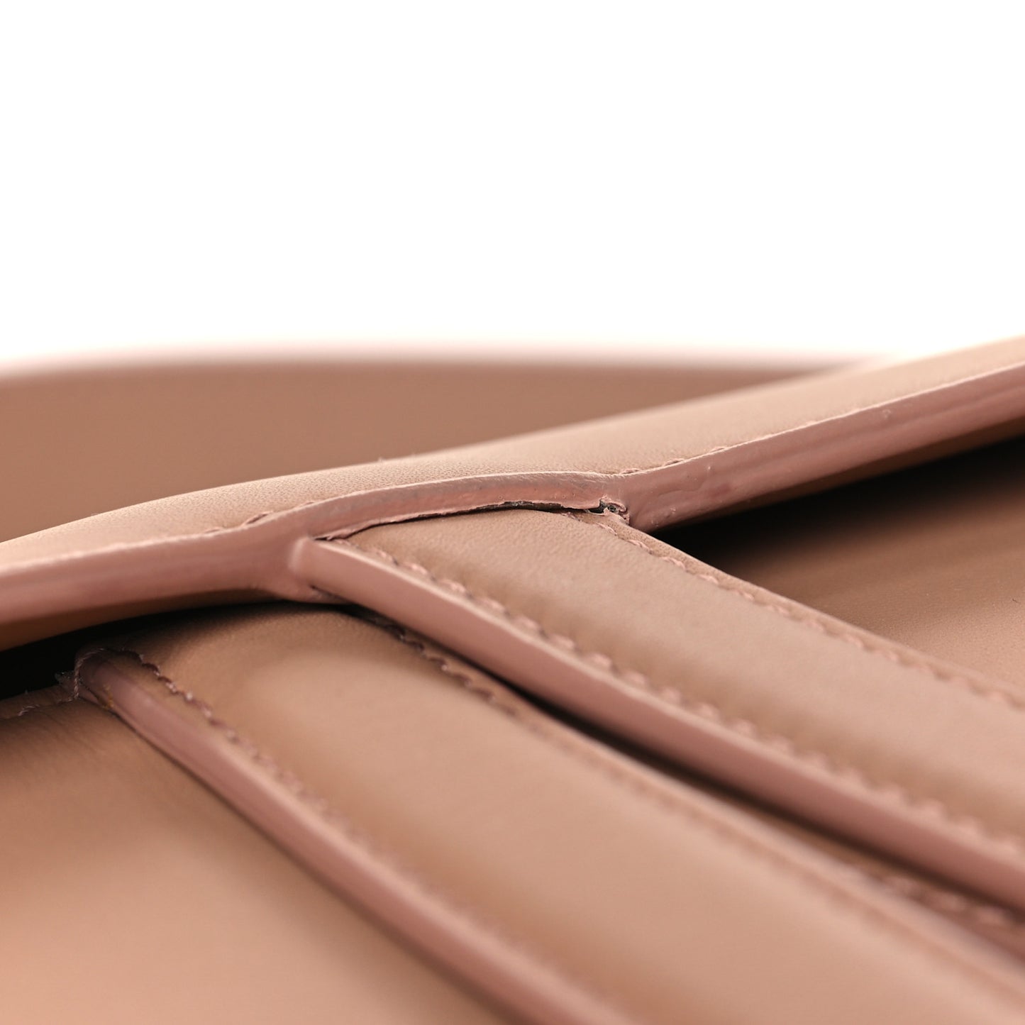 Ultra Matte Calfskin Saddle Bag Blush