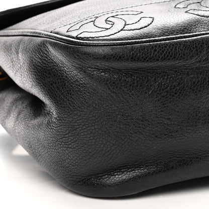 Chanel Caviar CC Backpack Black 9 of 10