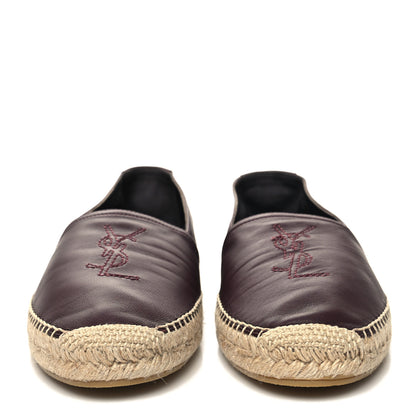 Saint Laurent Nappa Vendome Monogram Espadrilles 44 Barolo 2 of 9