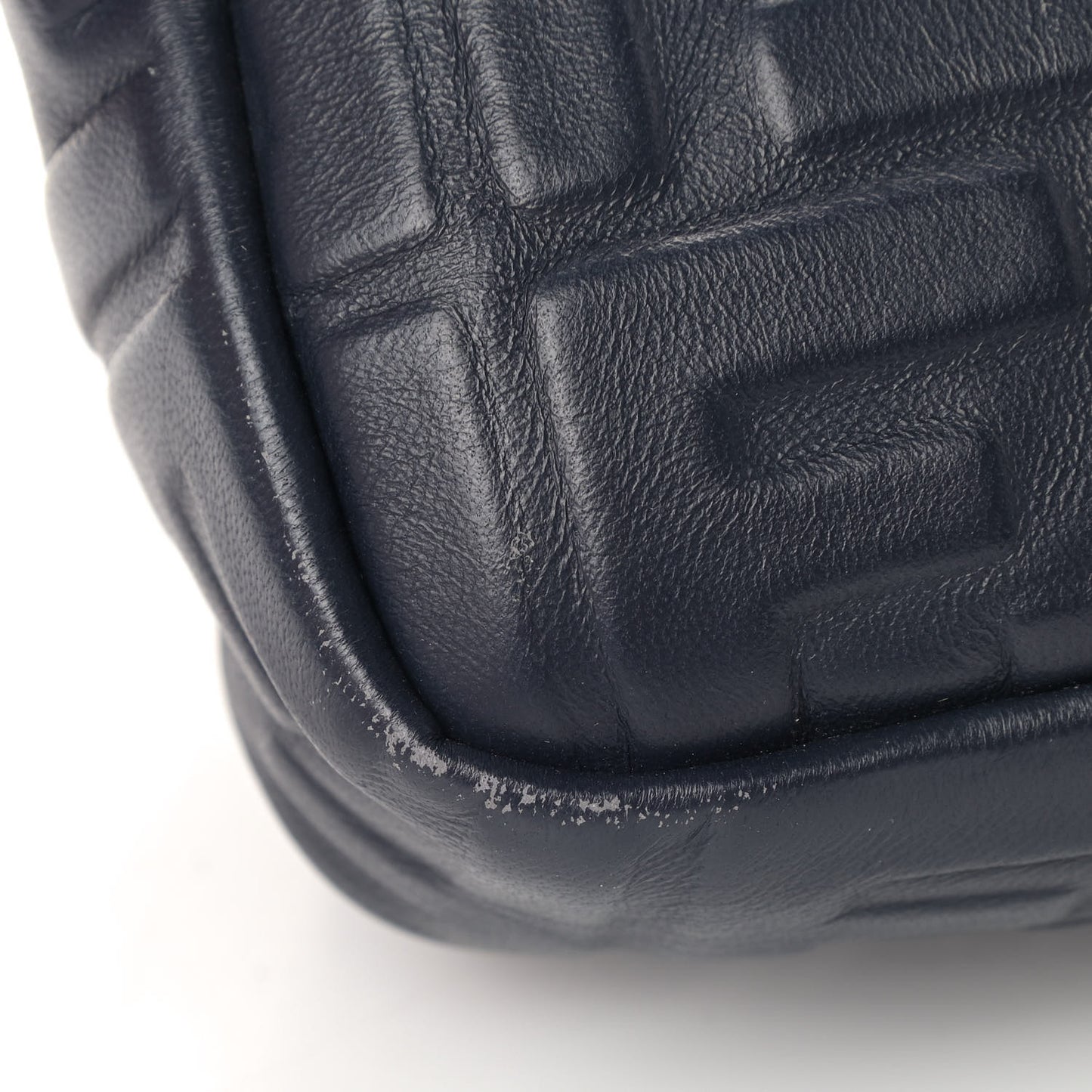 Nappa FF 1974 Embossed Large Baguette Midnight
