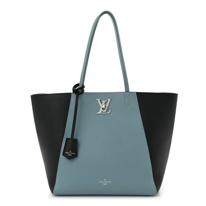 Louis Vuitton Calfskin Lockme Cabas Sky Black 1 of 9