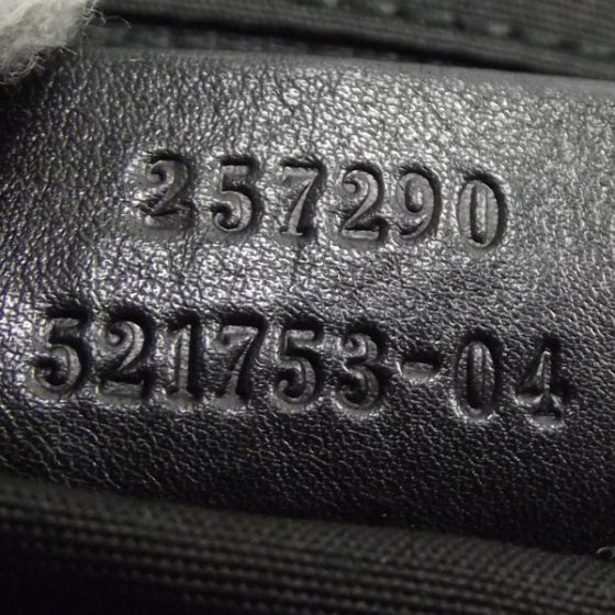 Leather Full Moon Tote Black