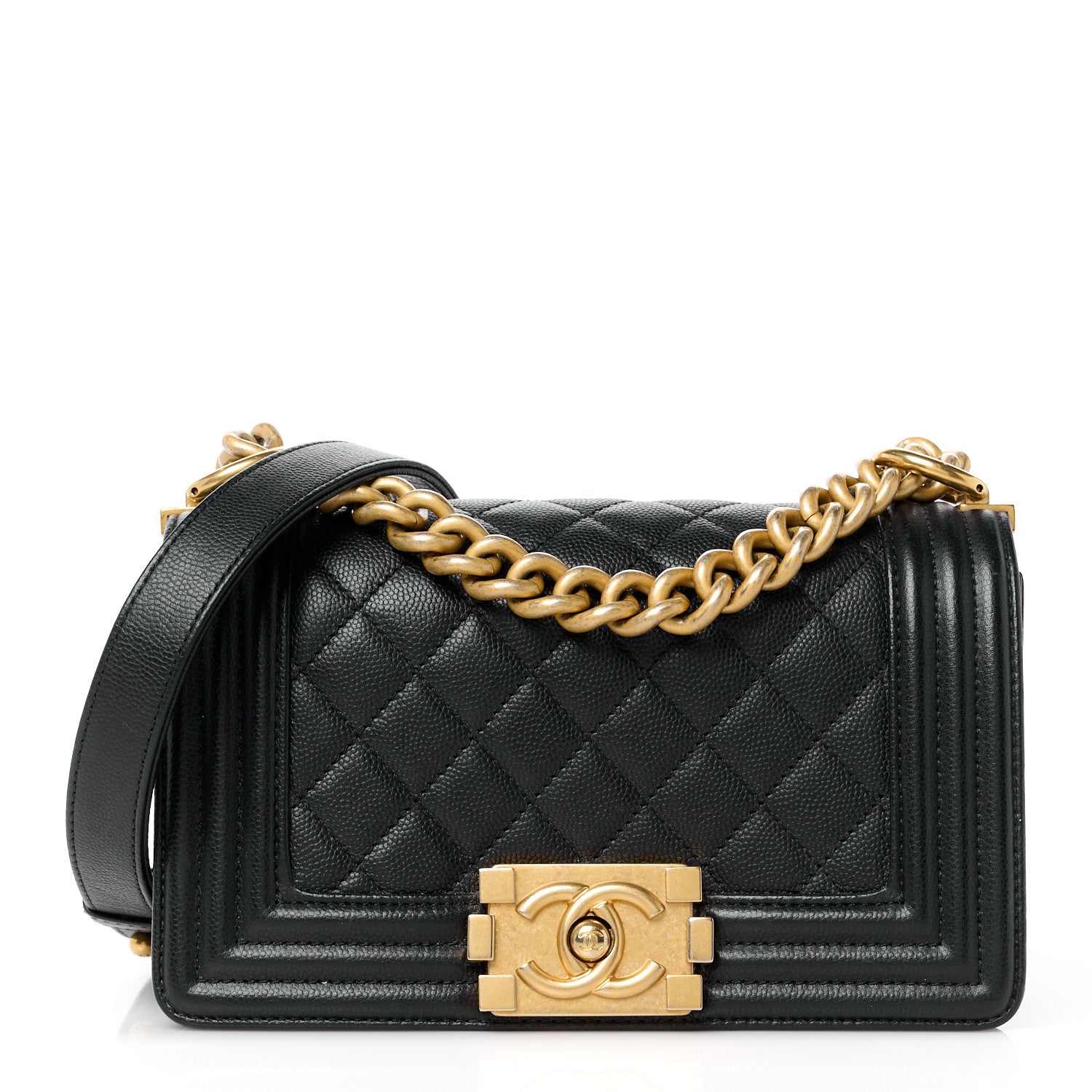 Chanel Caviar Quilted Small Boy Flap Black 1 of 12
