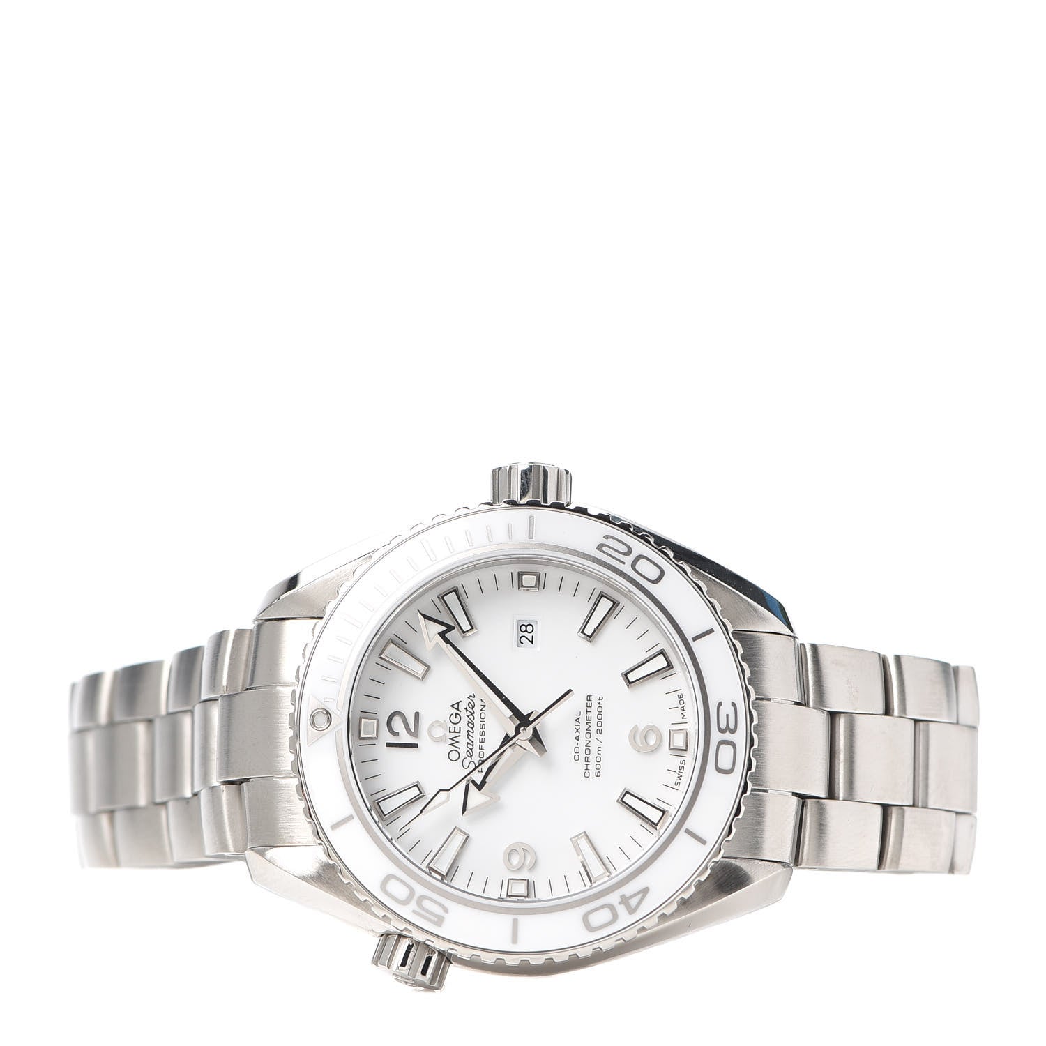 Omega Stainless Steel 37mm Seamaster Planet Ocean Automatic Watch White 232.30.38.20.04.001 2 of 5