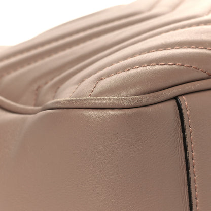 Gucci Calfskin Matelasse Medium GG Marmont Chain Shoulder Bag Porcelain Rose 7 of 7
