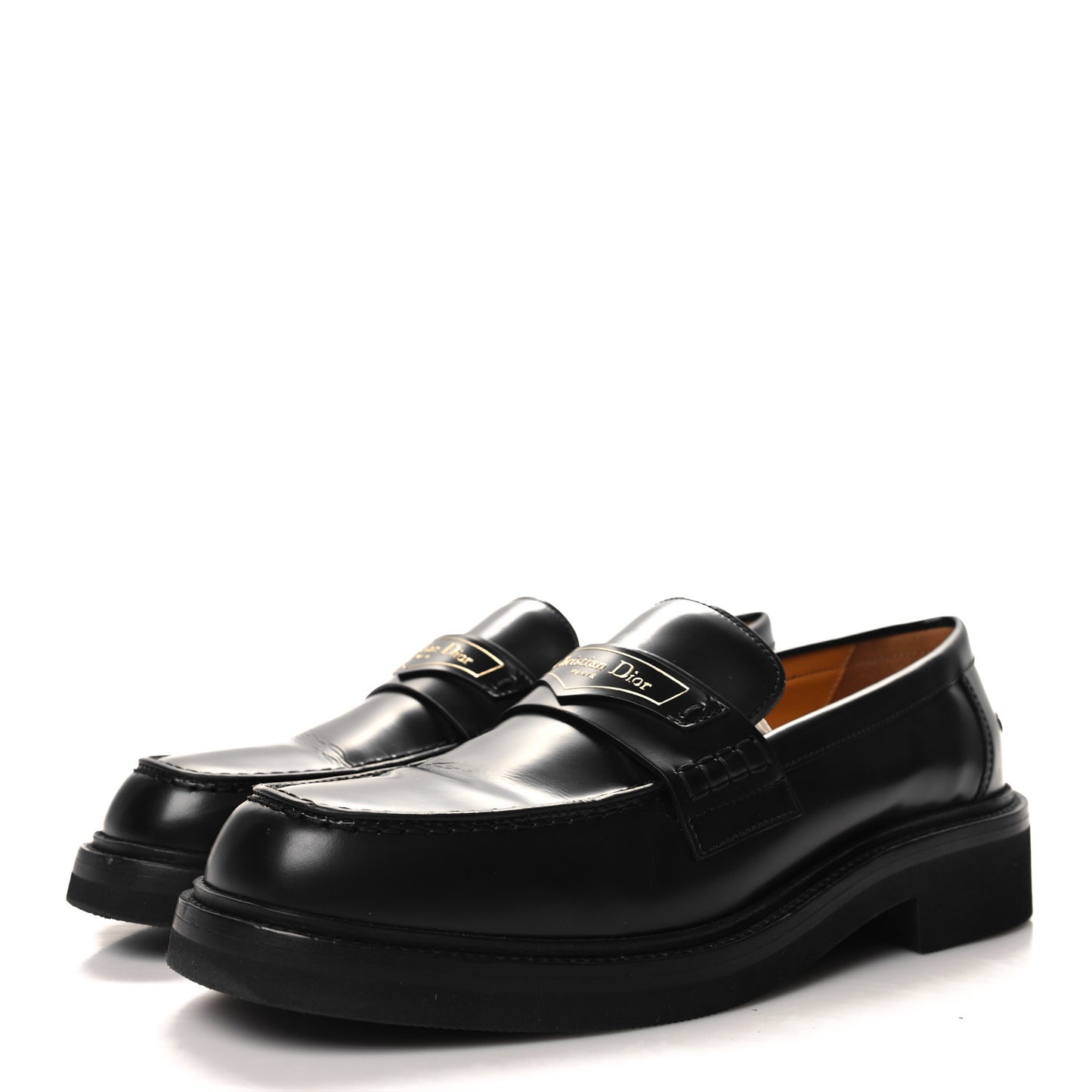 Brushed Calfskin Boy Loafers 39.5 Black