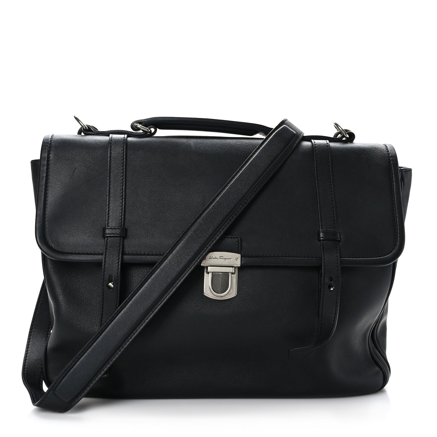 Calfskin Briefcase Black