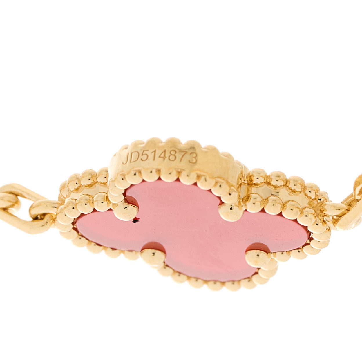 Van Cleef & Arpels 18K Yellow Gold Carnelian 5 Motifs Vintage Alhambra Bracelet 2 of 5