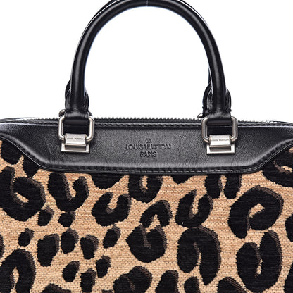 Louis Vuitton Jacquard Velvet Leopard Print Stephen Sprouse Baby Bag 9 of 10