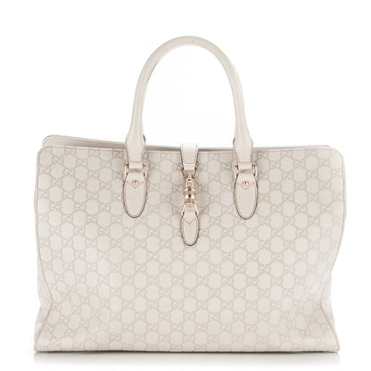 Gucci Guccissima Piston Tote Off White 1 of 9