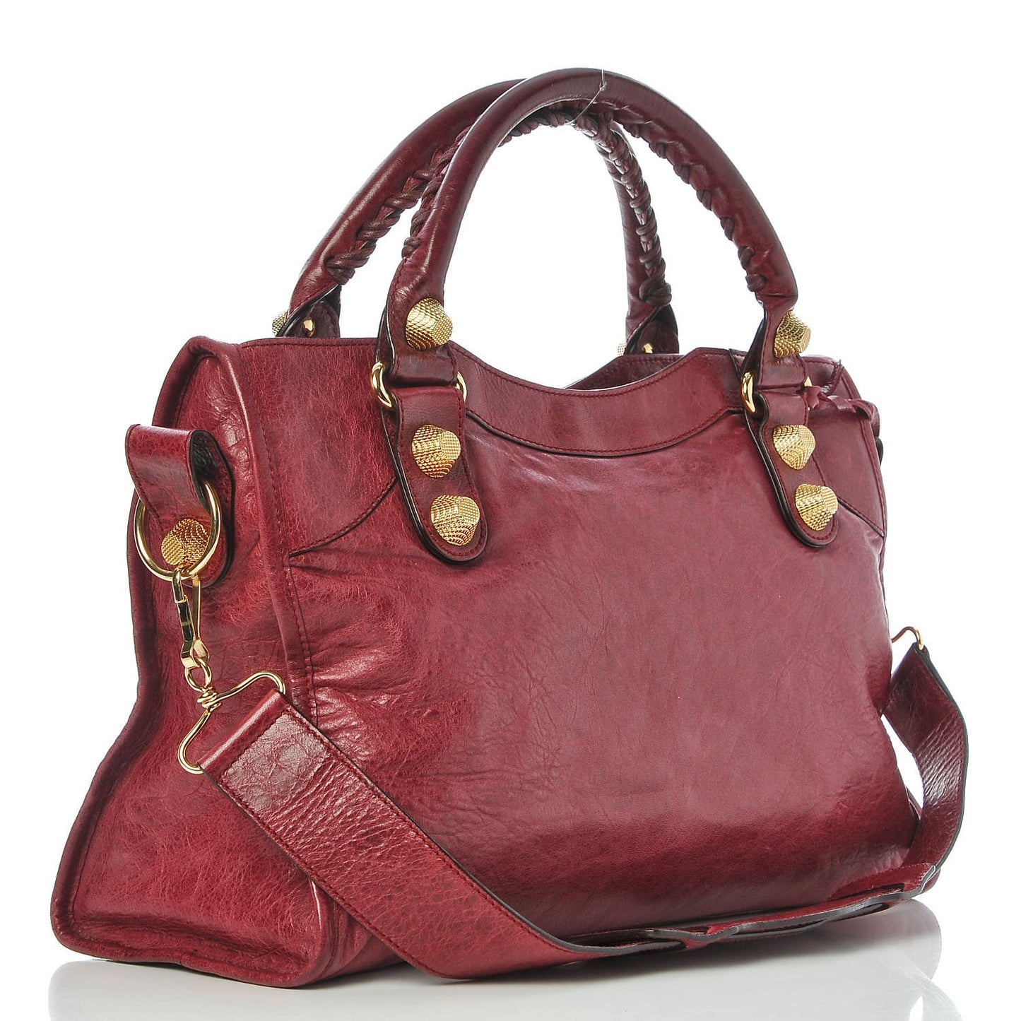 Agneau Giant 21 Gold Hardware City Pourpre