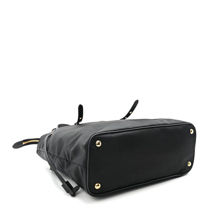 Prada Tessuto Nylon Saffiano Tote Black 4 of 10
