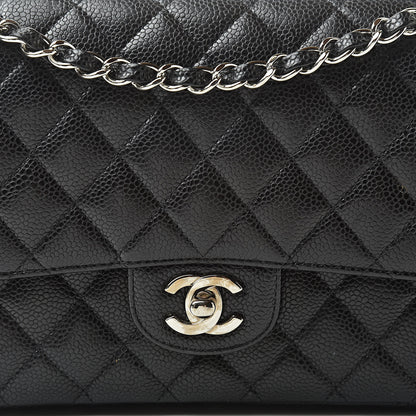 Chanel Caviar Quilted Medium Double Flap Black 8 of 13