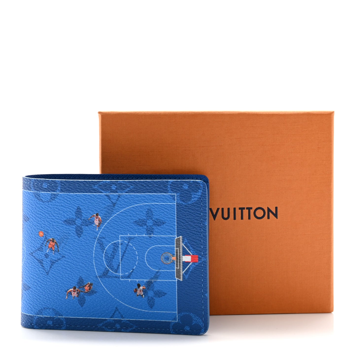 Monogram Slender Wallet Basketball Blue