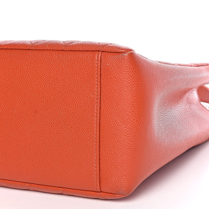Chanel Caviar Quilted Grand Shopping Tote GST Orange 9 of 18