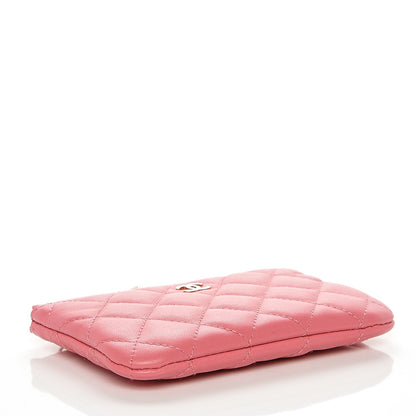 Chanel Lambskin Quilted Small Casino Cosmetic Case Pink 4 of 7