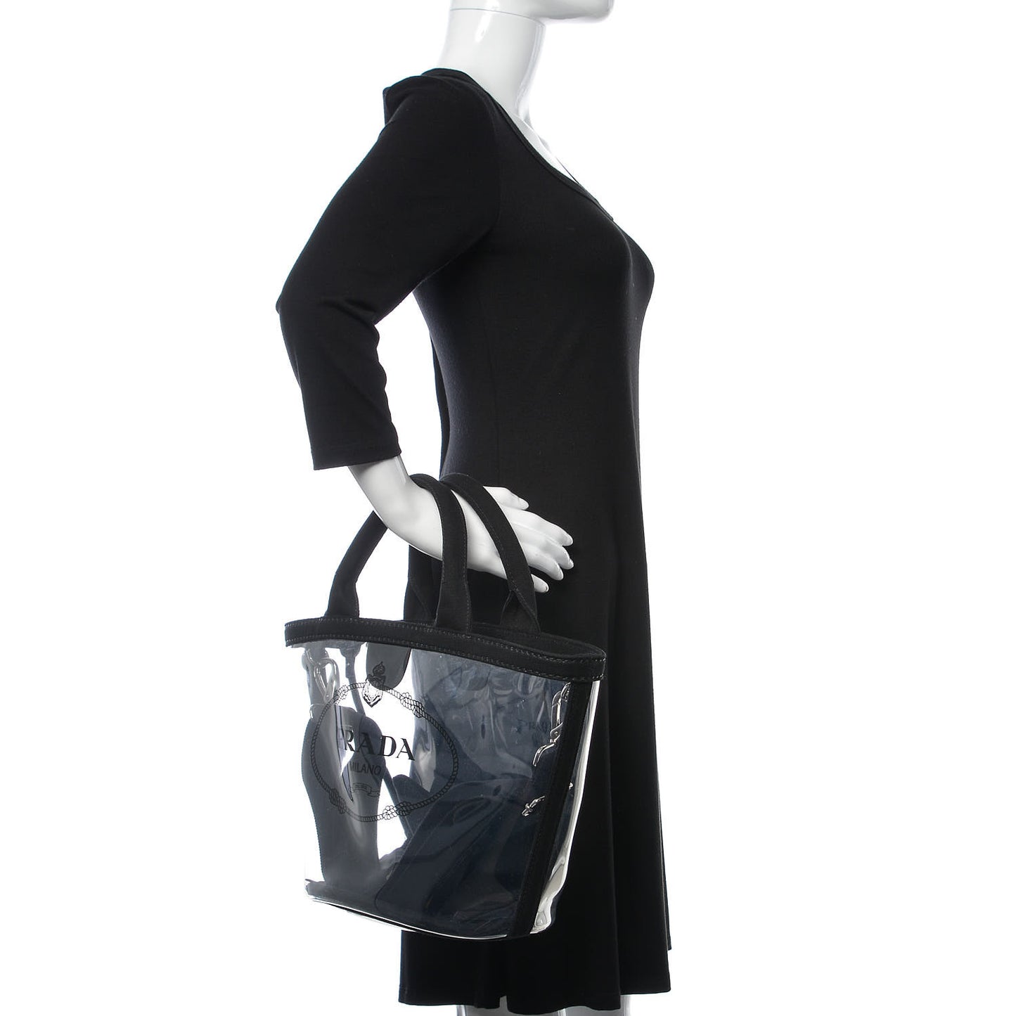 Plexiglass Canapa Small Shopper Tote Black