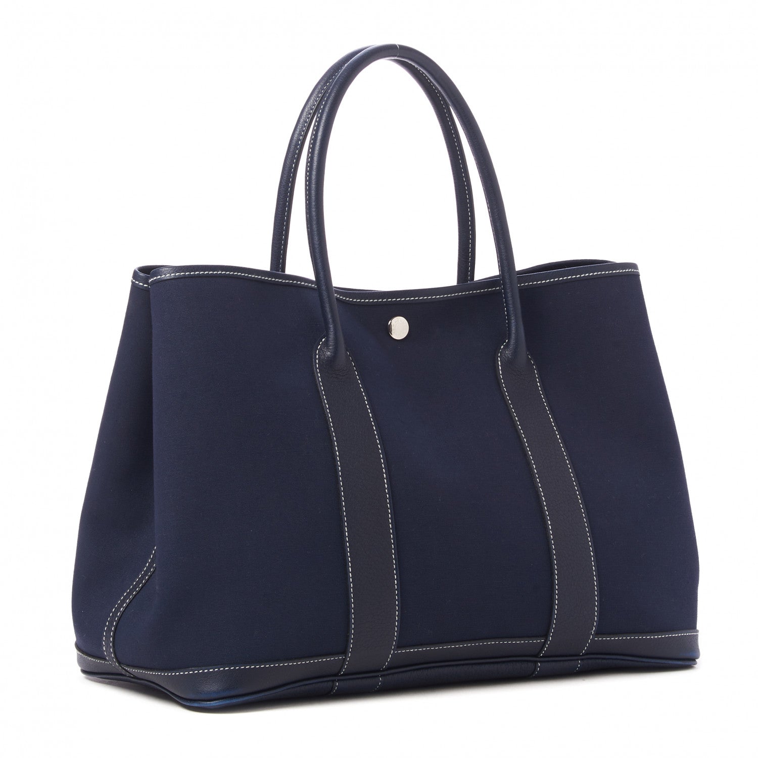 Hermes Toile Negonda Garden Party Tote 36 MM Bleu Marine 2 of 7