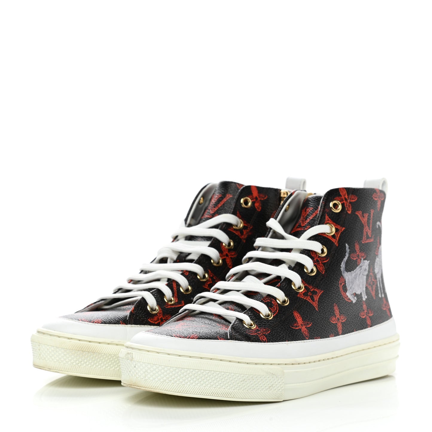 Catogram Stellar Sneaker Boots 38.5 Marron