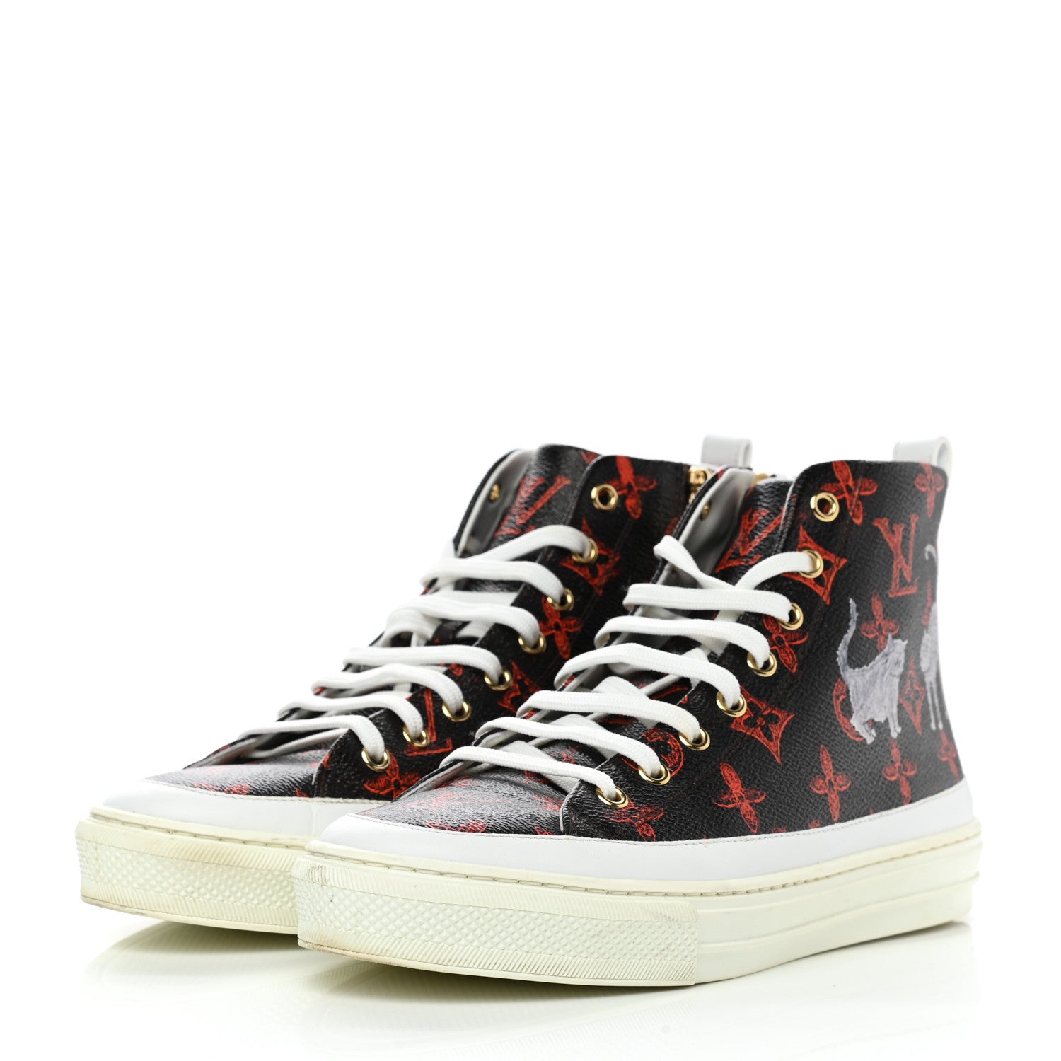 Louis Vuitton Catogram Stellar Sneaker Boots 38.5 Marron 3 of 11