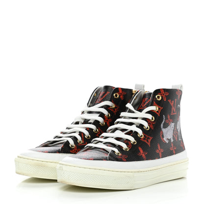 Louis Vuitton Catogram Stellar Sneaker Boots 38.5 Marron 3 of 11