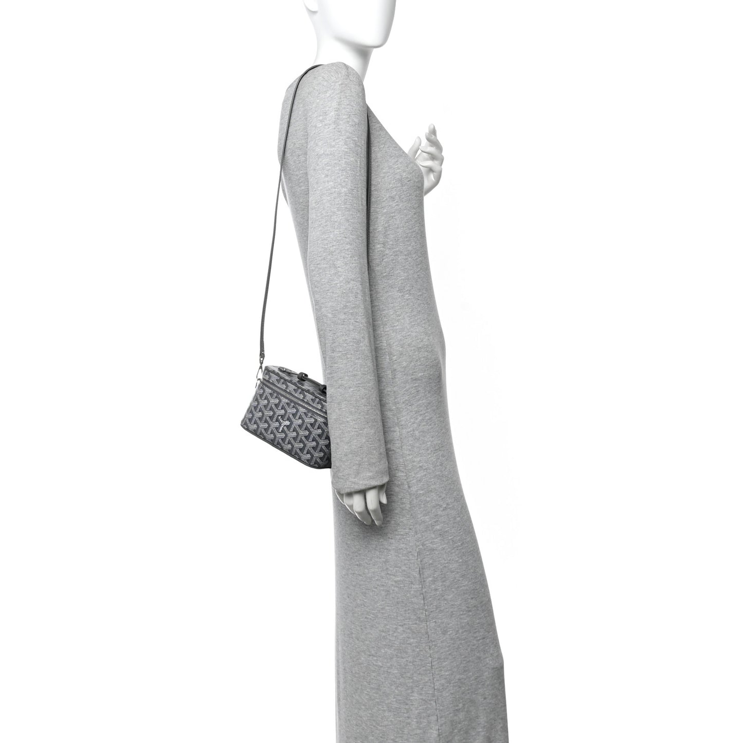 Goyardine Muse Mini Vanity Case Grey