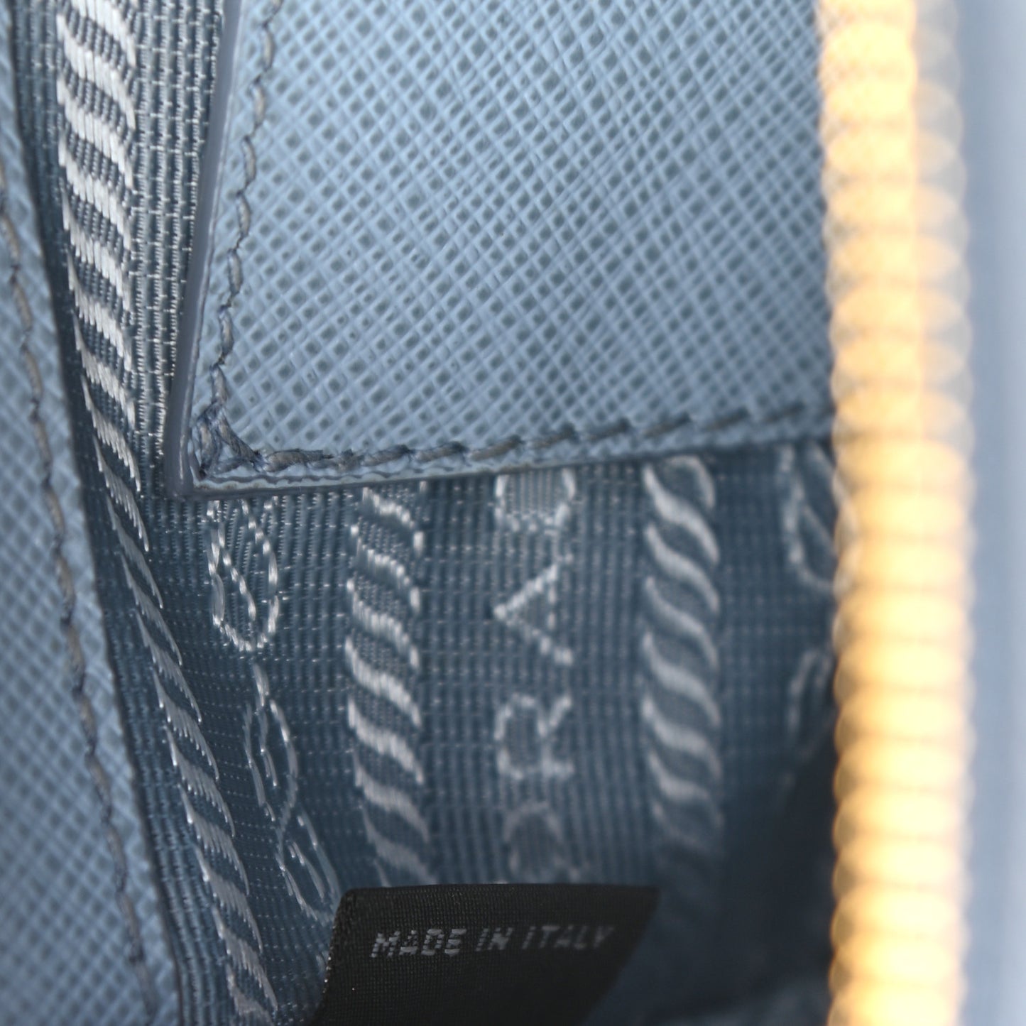 Saffiano Micro Galleria Double Zip Tote Astrale