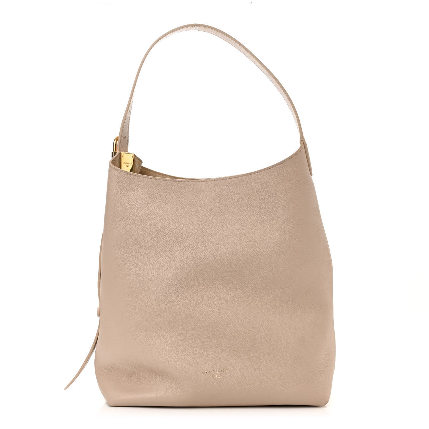 Grained Calfskin Low Key Hobo MM Limestone