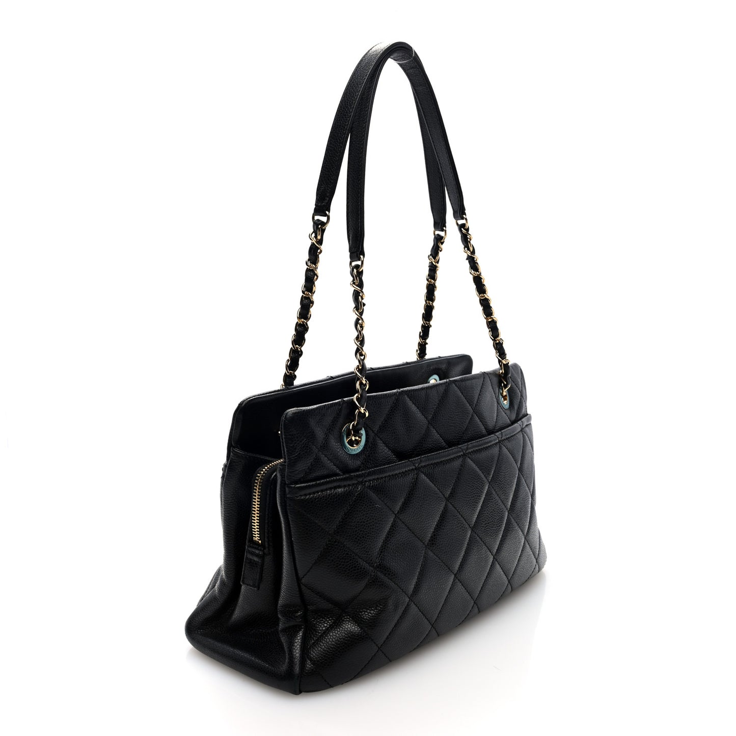 Caviar Quilted CC Timeless Soft Tote Black