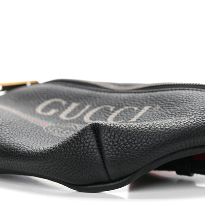 Gucci Grained Calfskin Small Logo Belt Bag Black 10 of 11