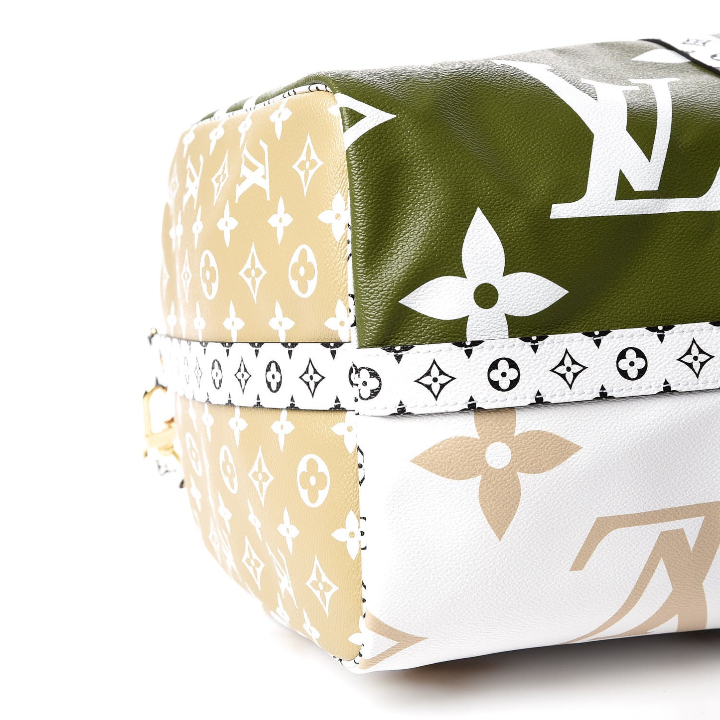 Monogram Giant Keepall Bandouliere 50 Kaki Beige