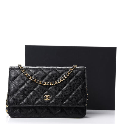 Chanel Caviar Quilted Wallet On Chain WOC Black 12 of 12