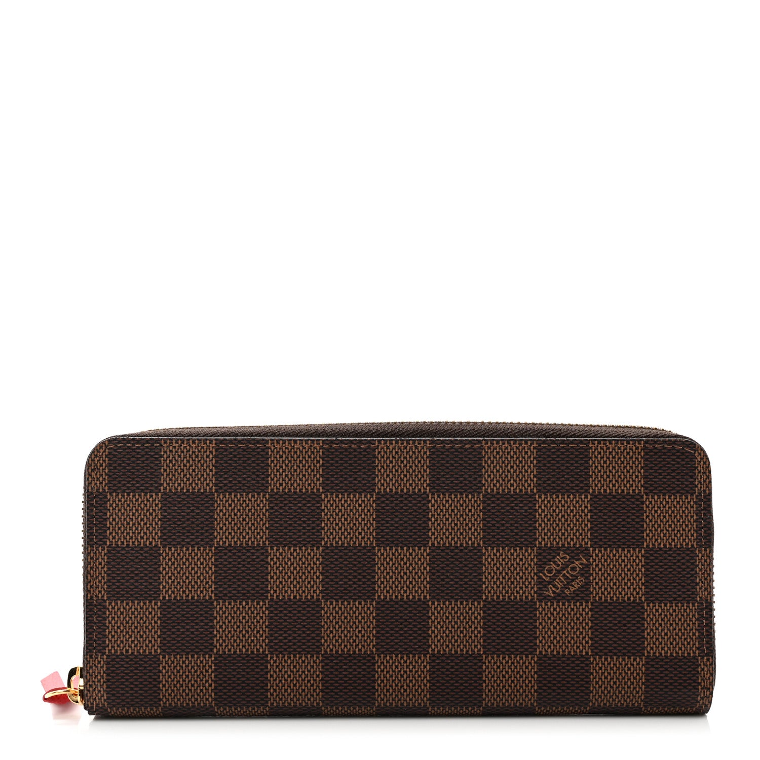 Louis Vuitton Damier Ebene Clemence Wallet Cherry 1 of 7