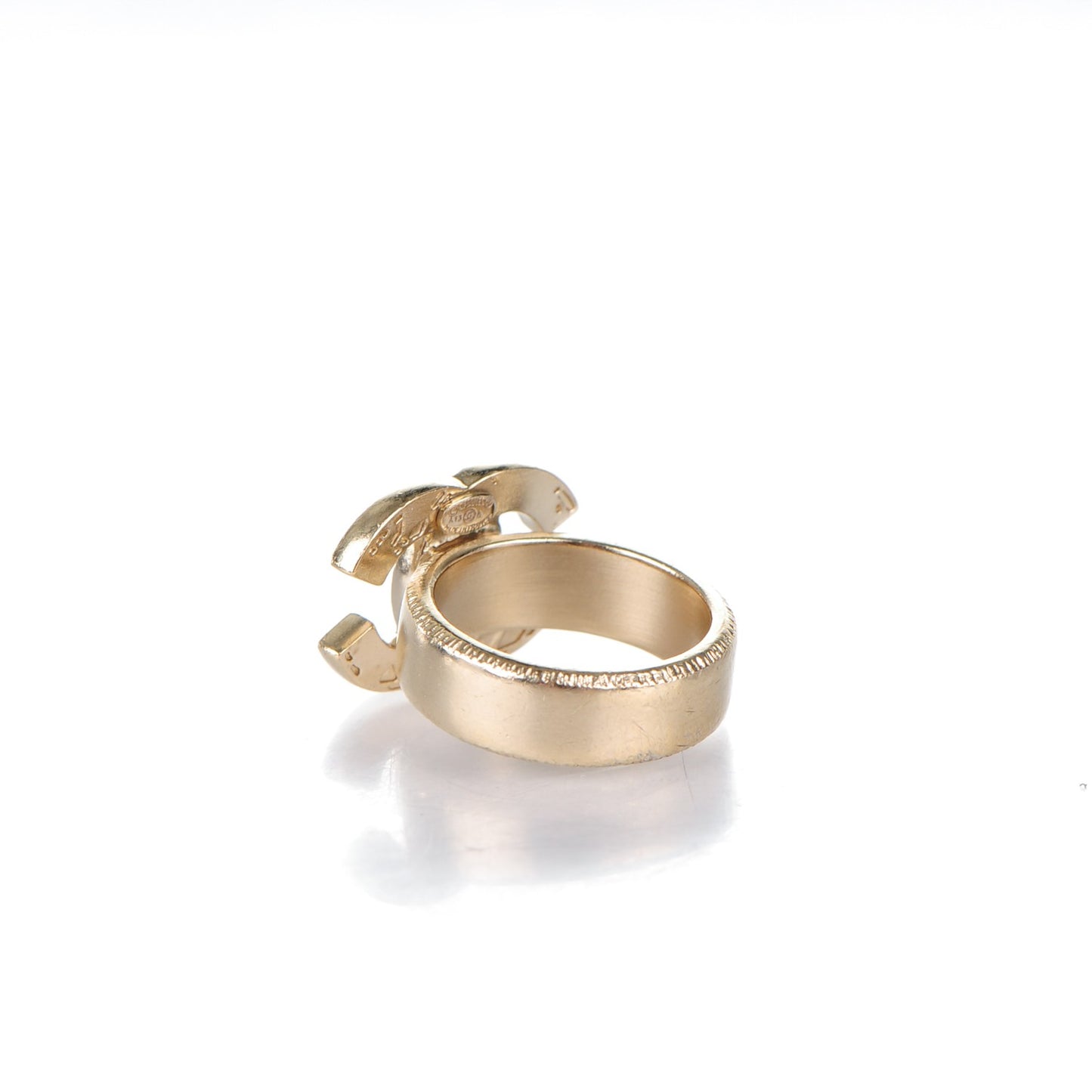 Enamel Around the Globe CC Ring 7 Gold