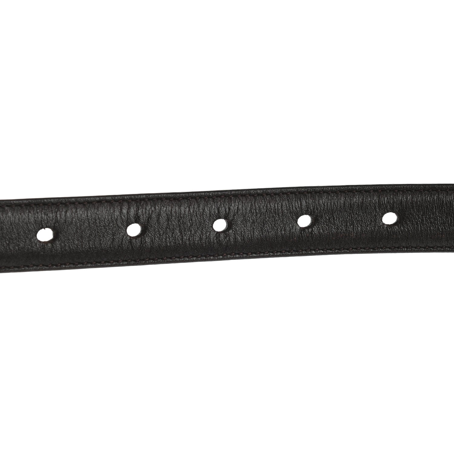 Saint Laurent Smooth Calfskin Monogram Narrow Square Buckle Belt 90 36 Black 6 of 6