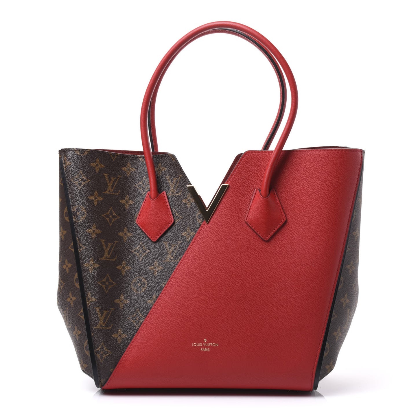 Calfskin Monogram Kimono Tote Cherry