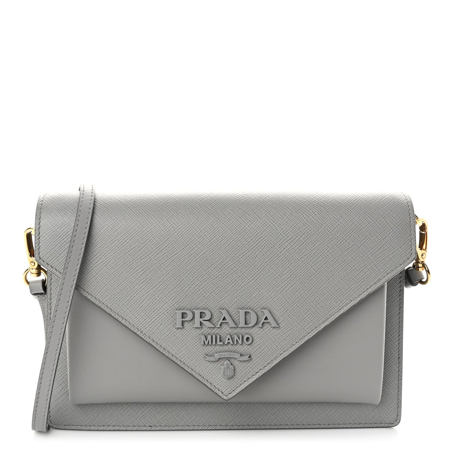 City Calfskin Saffiano Envelope Flap With Chain Nube