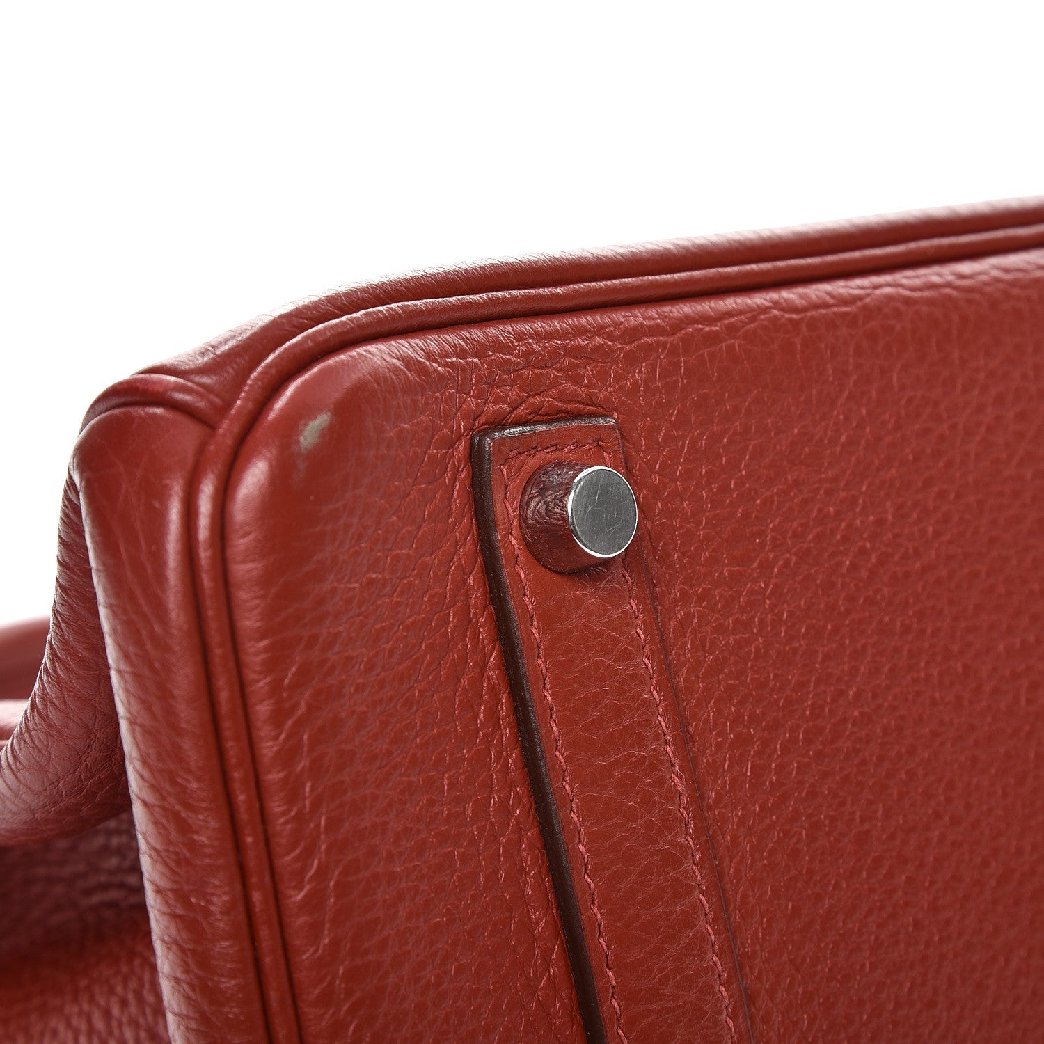 Hermes Taurillon Clemence Birkin 35 Rouge Venetian 31 of 36