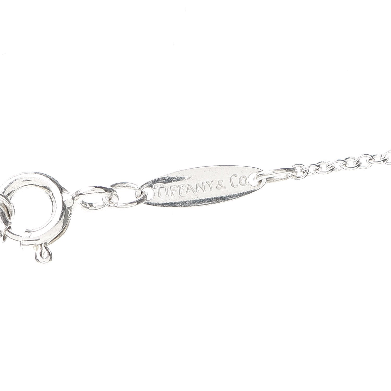 Tiffany Sterling Silver 20mm Elsa Perretti Full Heart Pendant Necklace 5 of 7