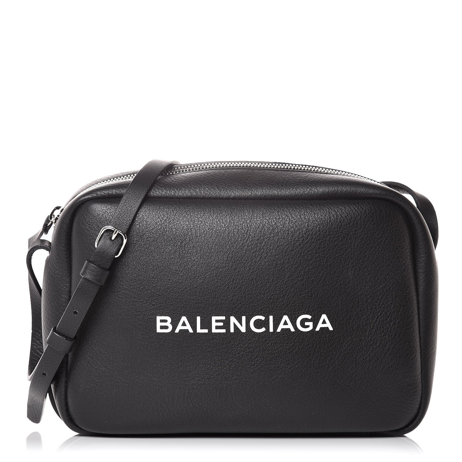 Balenciaga Calfskin Logo S Everyday Camera Bag Black 1 of 9