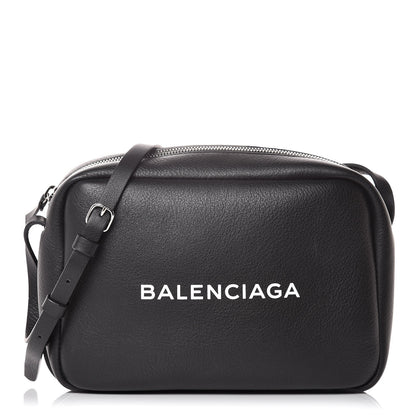 Balenciaga Calfskin Logo S Everyday Camera Bag Black 1 of 9