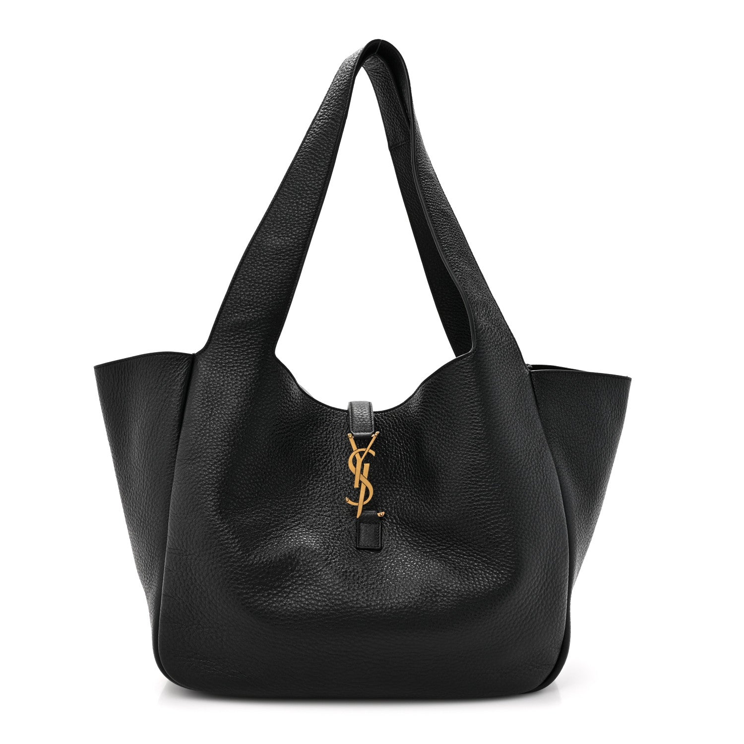 Saint Laurent Grained Deerskin Bea Tote Black 1 of 10