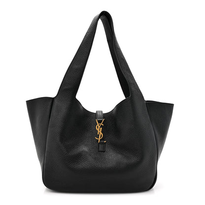 Saint Laurent Grained Deerskin Bea Tote Black 1 of 10