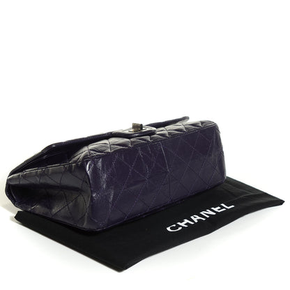 Chanel Aged Calfskin 2.55 Reissue 227 Flap Dark Purple 4 of 8