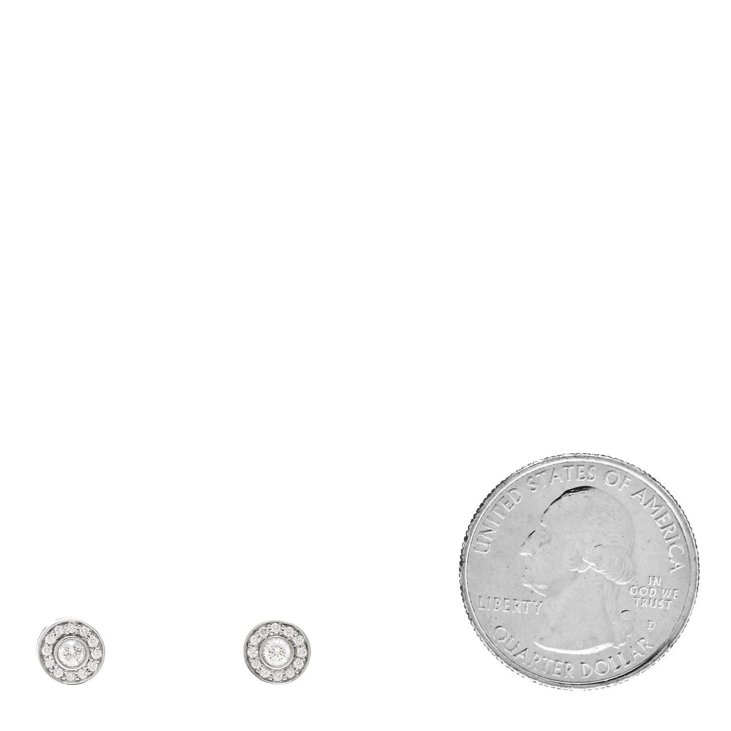 Platinum Diamond Mini Circlet Earrings
