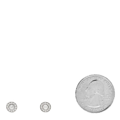 Tiffany Platinum Diamond Mini Circlet Earrings 2 of 5
