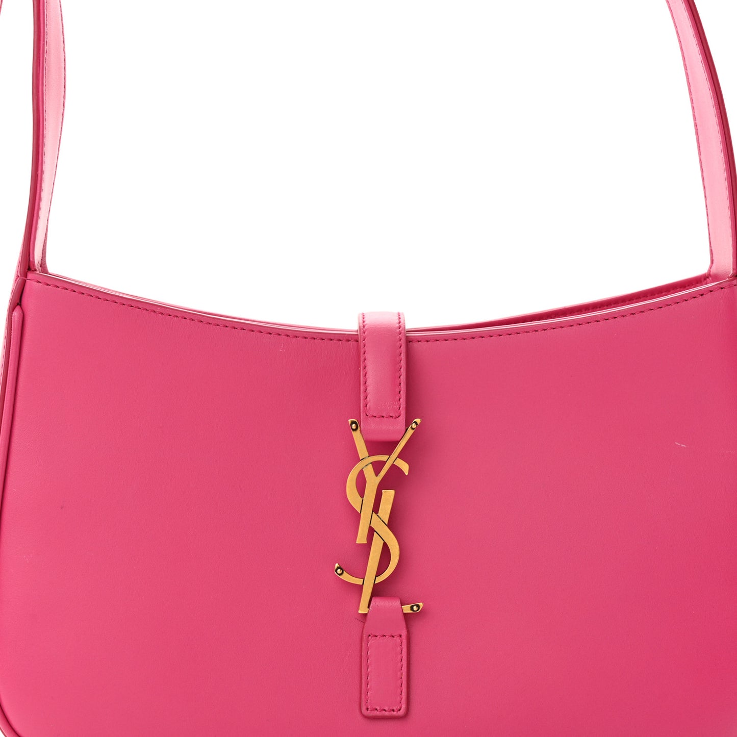 SAINT LAURENT Smooth Calfskin Le 5 A 7 Hobo Bubblegum